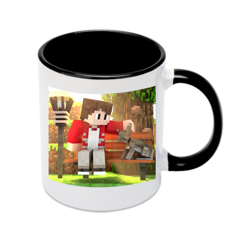 （画像用） マインクラフト ブロックの世界 Minecraft MC Block world カラーマグカップ