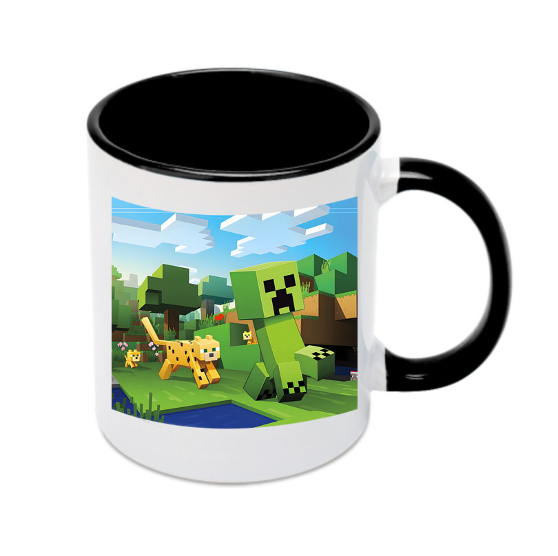 （画像用） マインクラフト ブロックの世界 Minecraft MC Block world カラーマグカップ