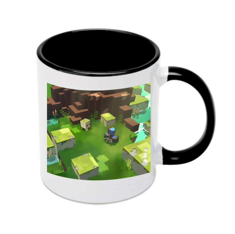 （画像用） マインクラフト ブロックの世界 Minecraft MC Block world カラーマグカップ
