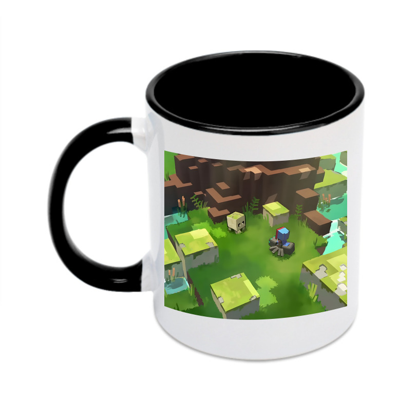（画像用） マインクラフト ブロックの世界 Minecraft MC Block world カラーマグカップ