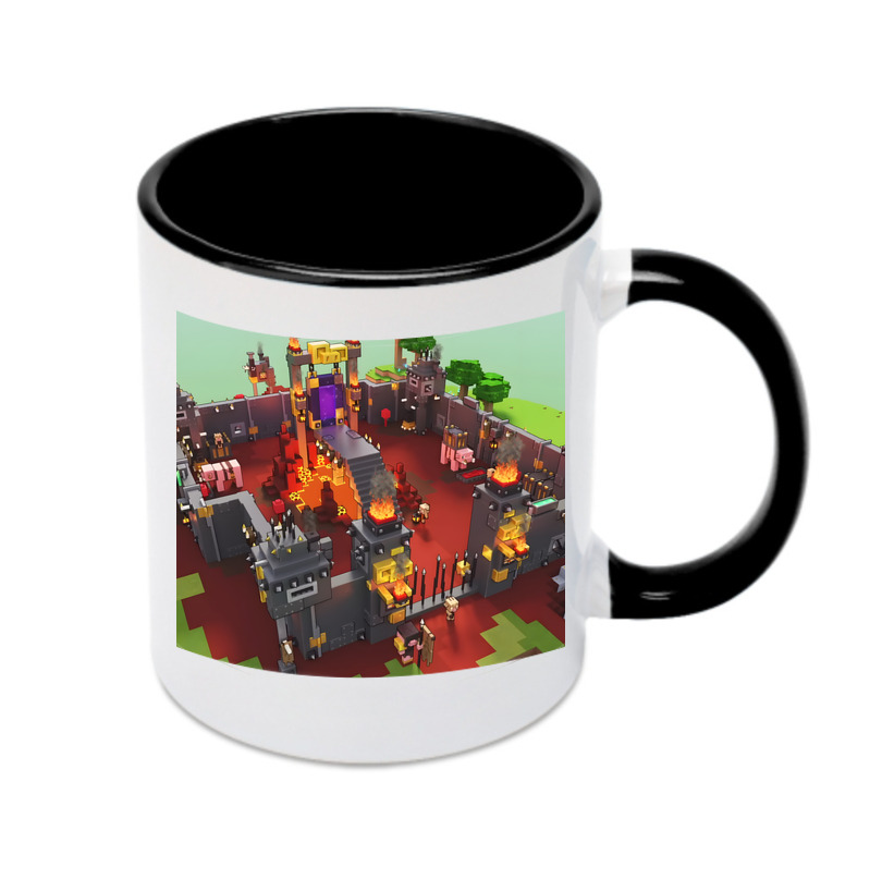 （画像用） マインクラフト ブロックの世界 Minecraft MC Block world カラーマグカップ