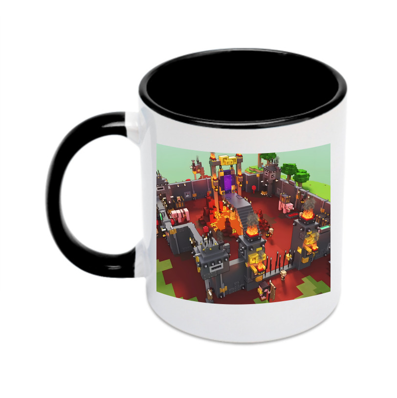 （画像用） マインクラフト ブロックの世界 Minecraft MC Block world カラーマグカップ