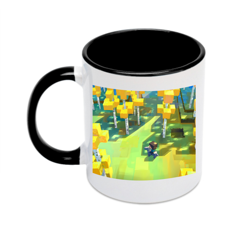 （画像用） マインクラフト ブロックの世界 Minecraft MC Block world カラーマグカップ