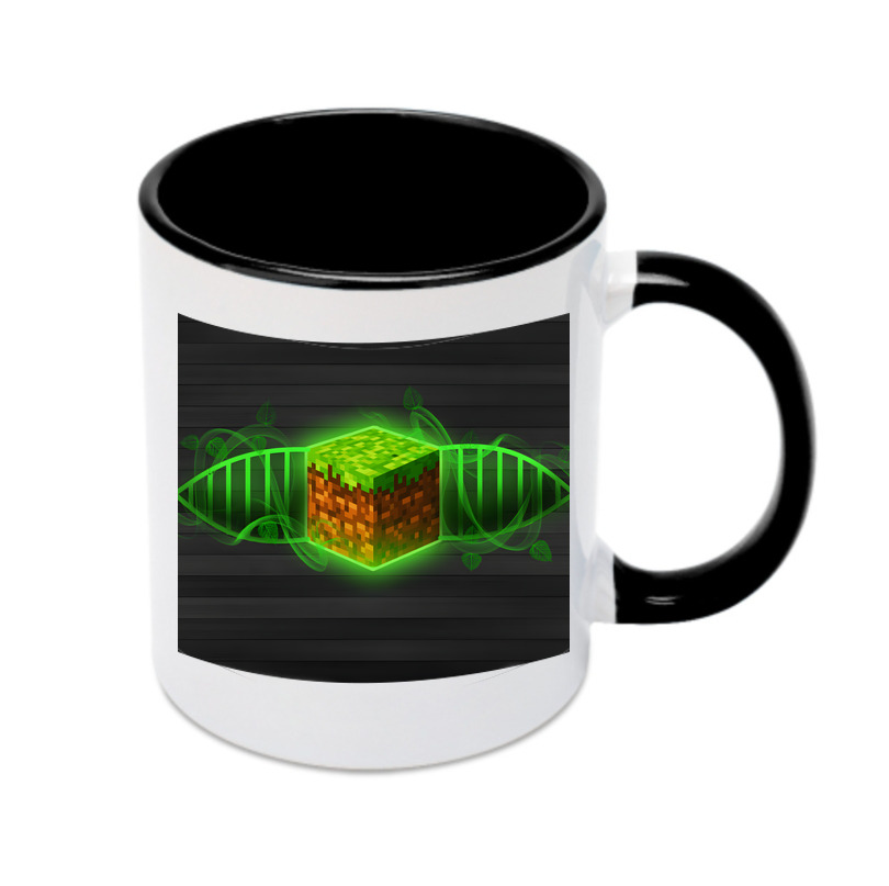 （画像用） マインクラフト ブロックの世界 Minecraft MC Block world カラーマグカップ