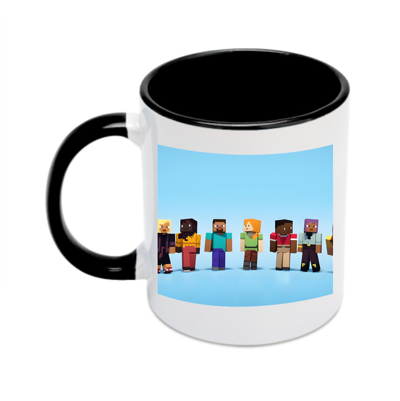 （画像用） マインクラフト ブロックの世界 Minecraft MC Block world カラーマグカップ