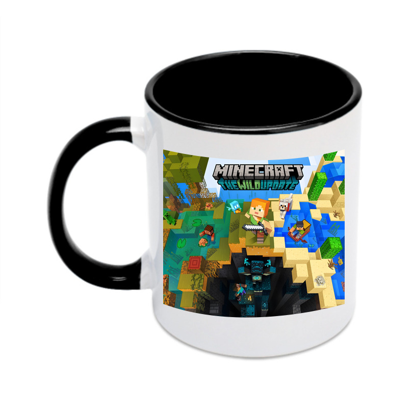 （画像用） マインクラフト ブロックの世界 Minecraft MC Block world カラーマグカップ