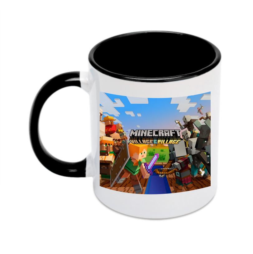 （画像用） マインクラフト ブロックの世界 Minecraft MC Block world カラーマグカップ