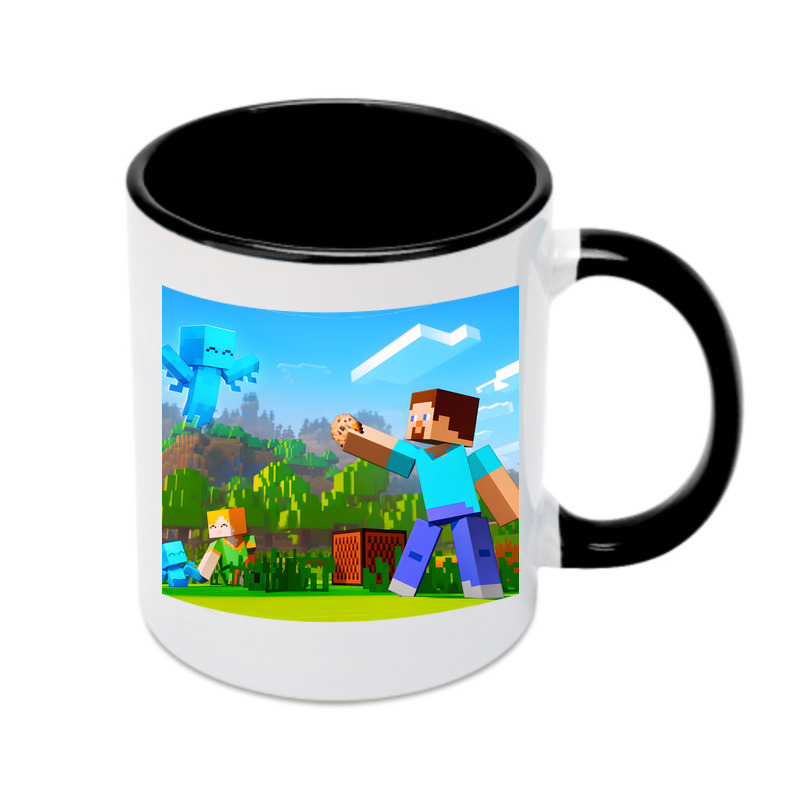 （画像用） マインクラフト ブロックの世界 Minecraft MC Block world カラーマグカップ