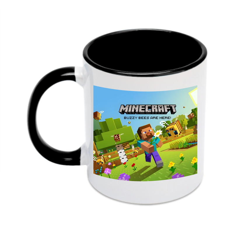 （画像用） マインクラフト ブロックの世界 Minecraft MC Block world カラーマグカップ
