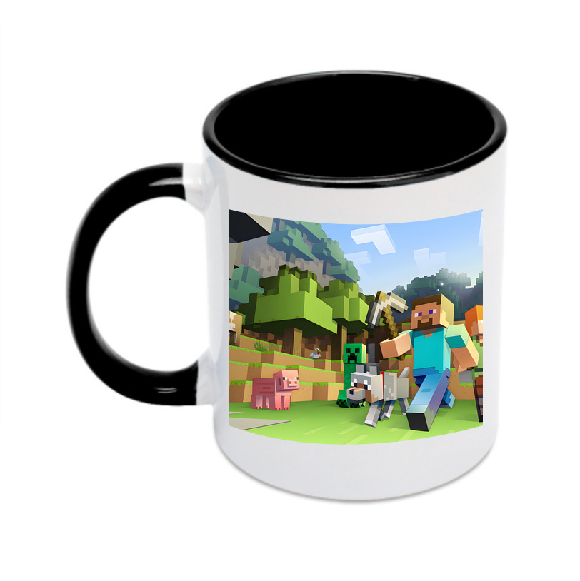 （画像用） マインクラフト ブロックの世界 Minecraft MC Block world カラーマグカップ