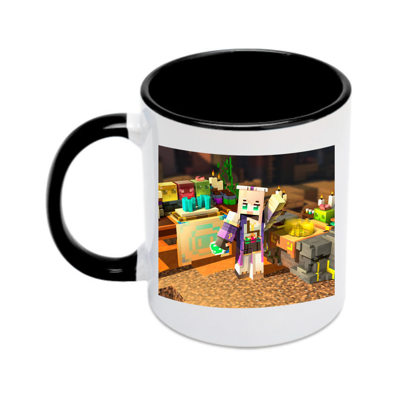 （画像用） マインクラフト ブロックの世界 Minecraft MC Block world カラーマグカップ