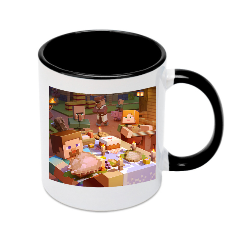 （画像用） マインクラフト ブロックの世界 Minecraft MC Block world カラーマグカップ