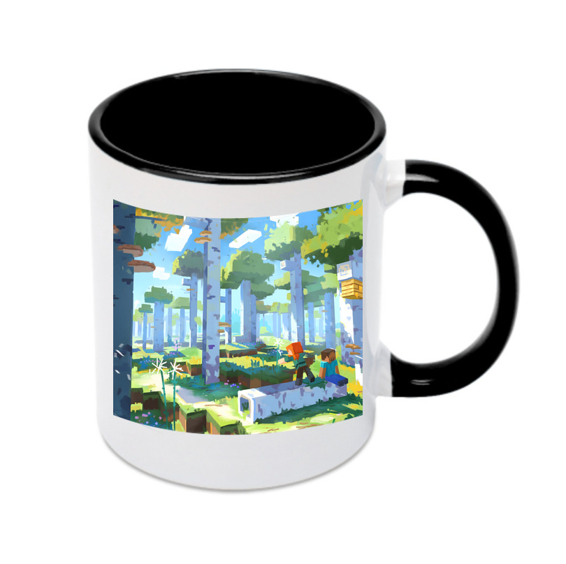 （画像用） マインクラフト ブロックの世界 Minecraft MC Block world カラーマグカップ