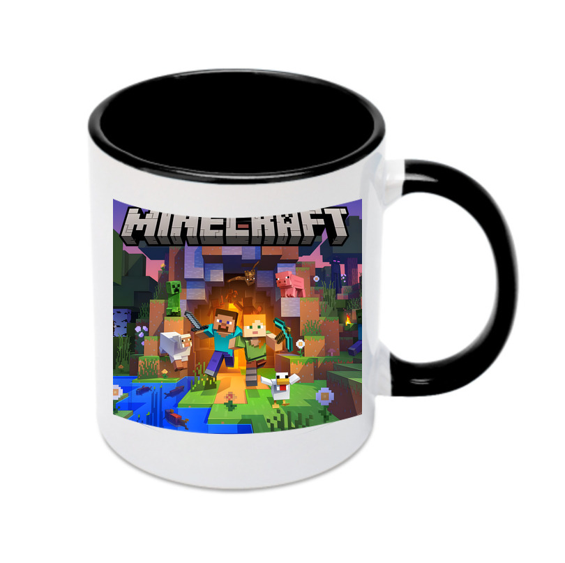 （画像用） マインクラフト ブロックの世界 Minecraft MC Block world カラーマグカップ