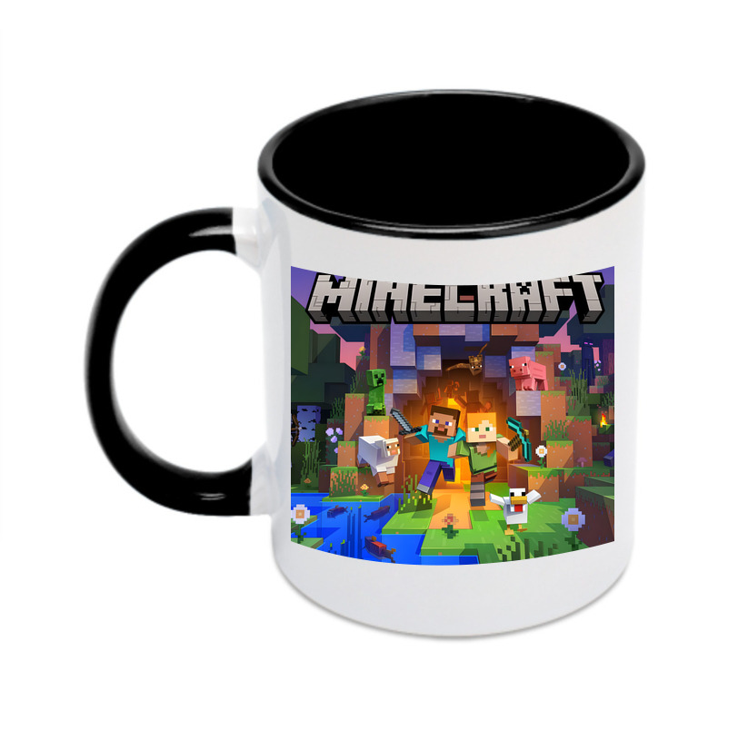 （画像用） マインクラフト ブロックの世界 Minecraft MC Block world カラーマグカップ