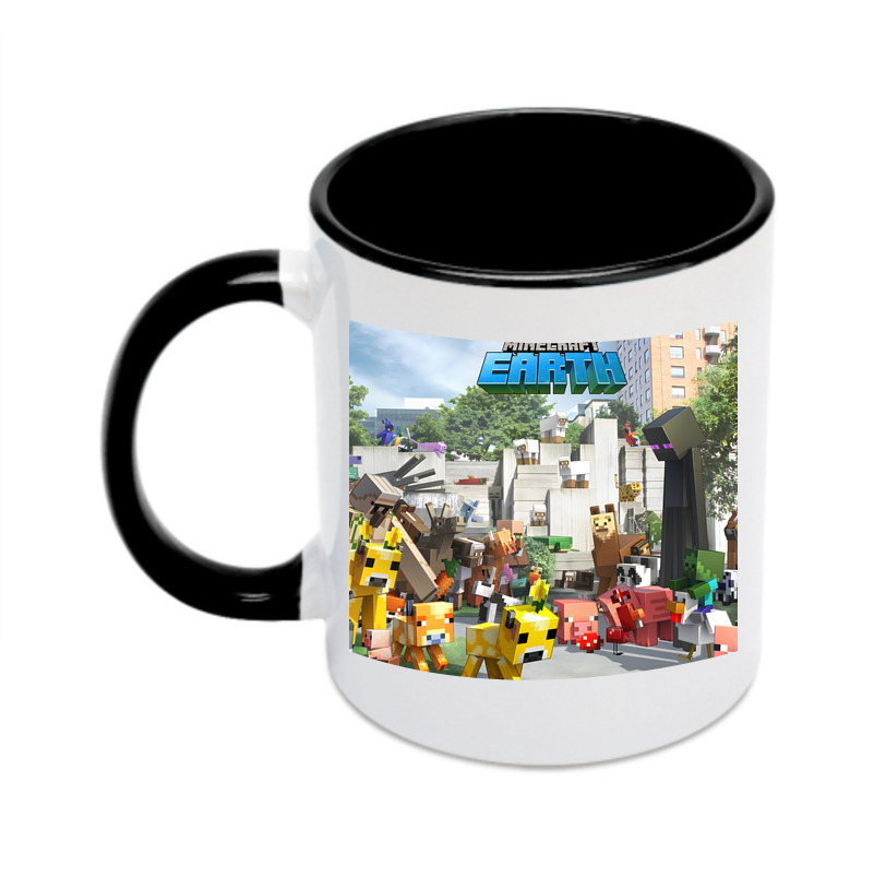 （画像用） マインクラフト ブロックの世界 Minecraft MC Block world カラーマグカップ