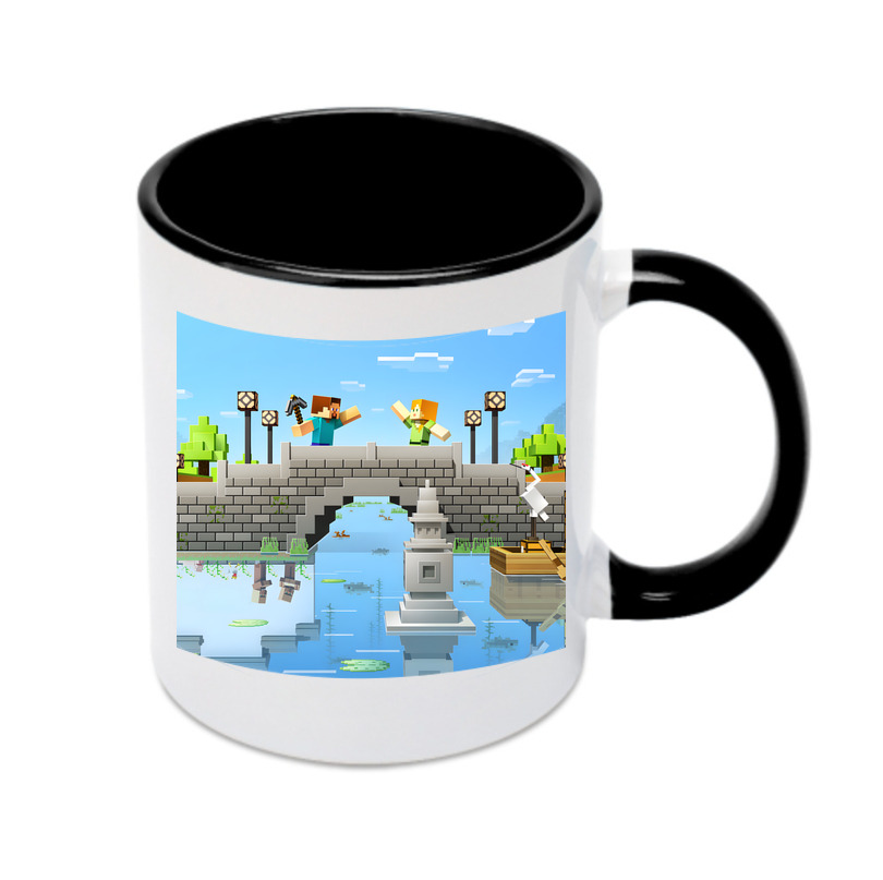（画像用） マインクラフト ブロックの世界 Minecraft MC Block world カラーマグカップ