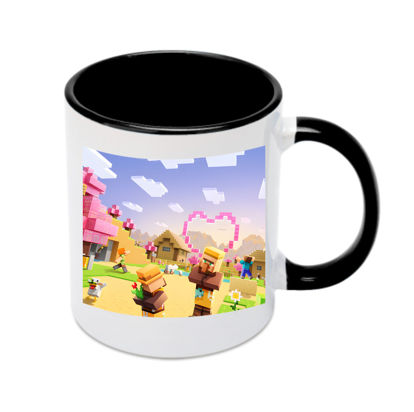 （画像用） マインクラフト ブロックの世界 Minecraft MC Block world カラーマグカップ