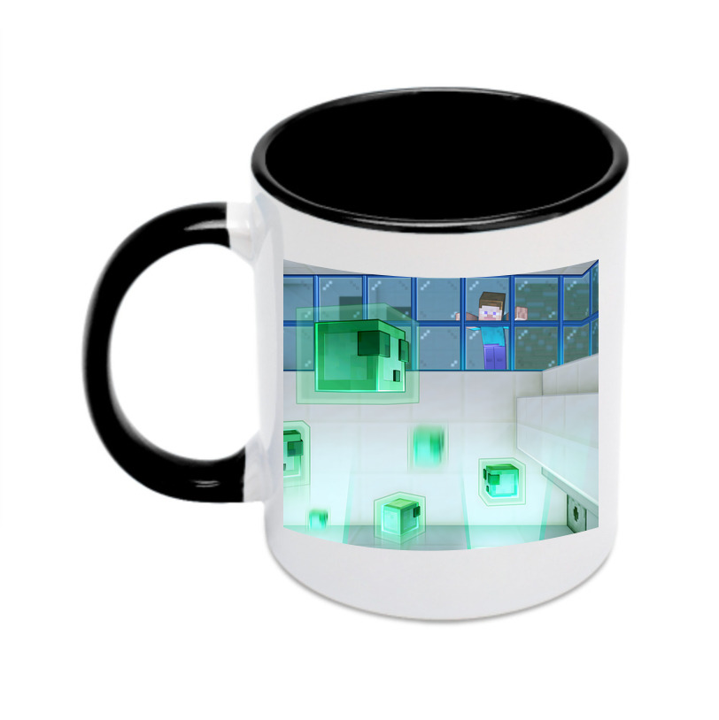 （画像用） マインクラフト ブロックの世界 Minecraft MC Block world カラーマグカップ