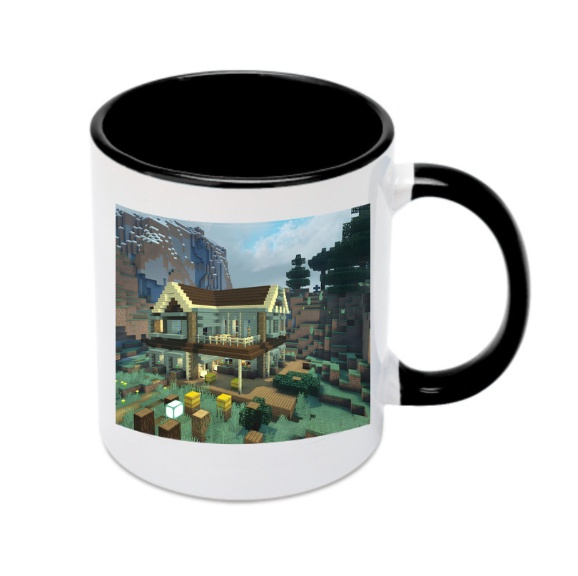 （画像用） マインクラフト ブロックの世界 Minecraft MC Block world カラーマグカップ