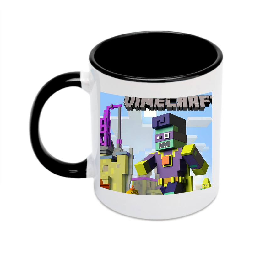 （画像用） マインクラフト ブロックの世界 Minecraft MC Block world カラーマグカップ
