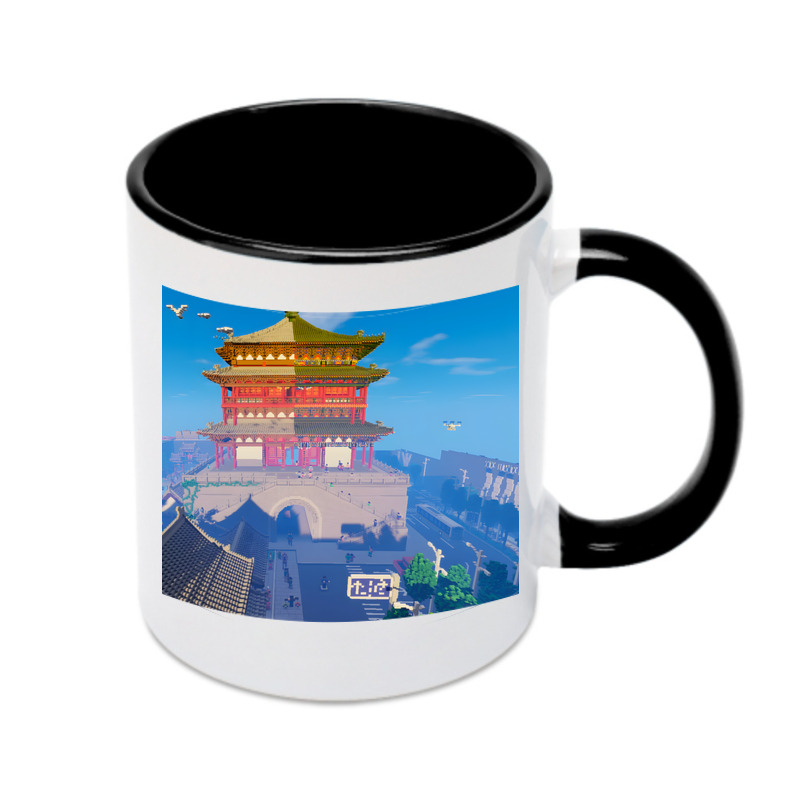 （画像用） マインクラフト ブロックの世界 Minecraft MC Block world カラーマグカップ