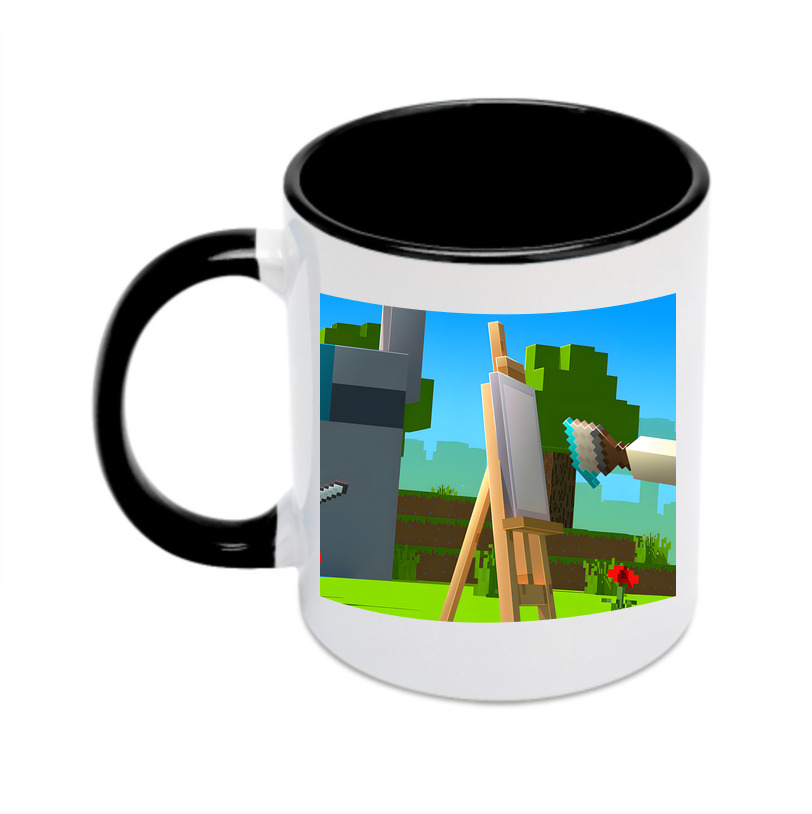 （画像用） マインクラフト ブロックの世界 Minecraft MC Block world カラーマグカップ