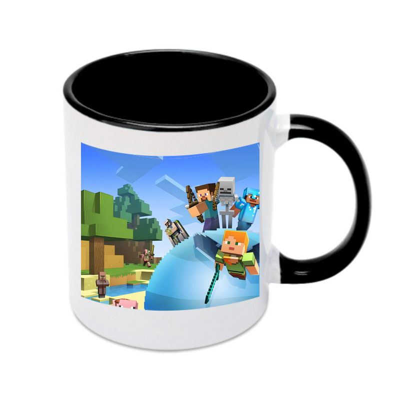 （画像用） マインクラフト ブロックの世界 Minecraft MC Block world カラーマグカップ