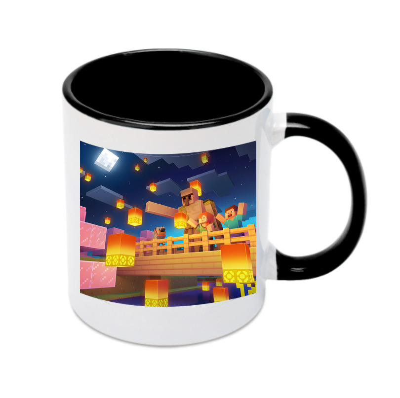 （画像用） マインクラフト ブロックの世界 Minecraft MC Block world カラーマグカップ