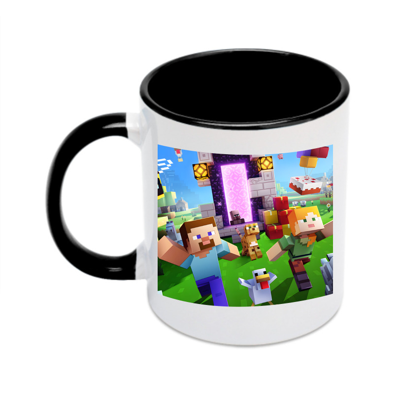 （画像用） マインクラフト ブロックの世界 Minecraft MC Block world カラーマグカップ