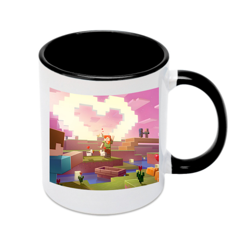 （画像用） マインクラフト ブロックの世界 Minecraft MC Block world カラーマグカップ