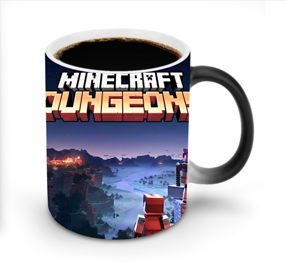 （画像用） マインクラフト ブロックの世界 Minecraft MC Block world 温度変色マグカップ