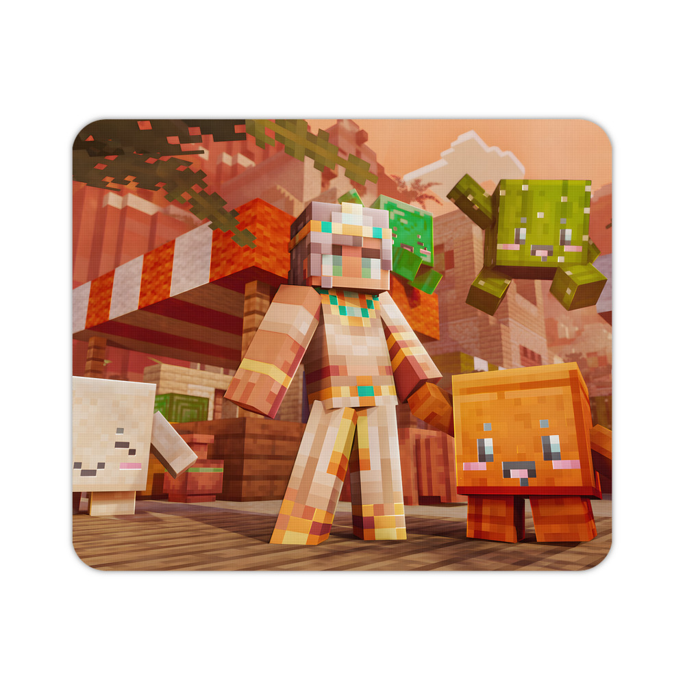 （画像用） マインクラフト ブロックの世界 Minecraft MC Block world マウスパッド ステッチ加工 ラバー素材 防水 滑り止め 超薄型 ゲーミング/オフィス対応