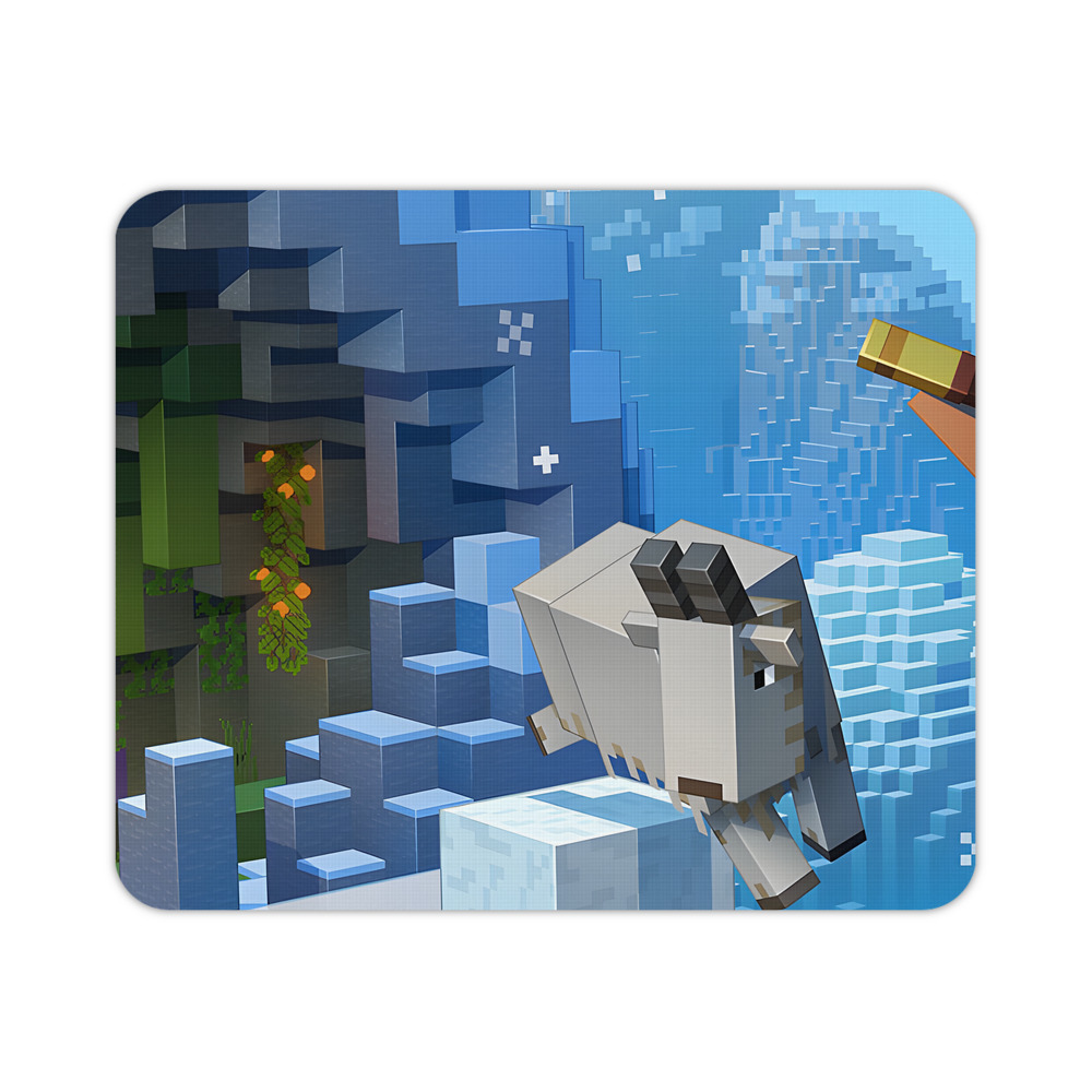 （画像用） マインクラフト ブロックの世界 Minecraft MC Block world マウスパッド ステッチ加工 ラバー素材 防水 滑り止め 超薄型 ゲーミング/オフィス対応