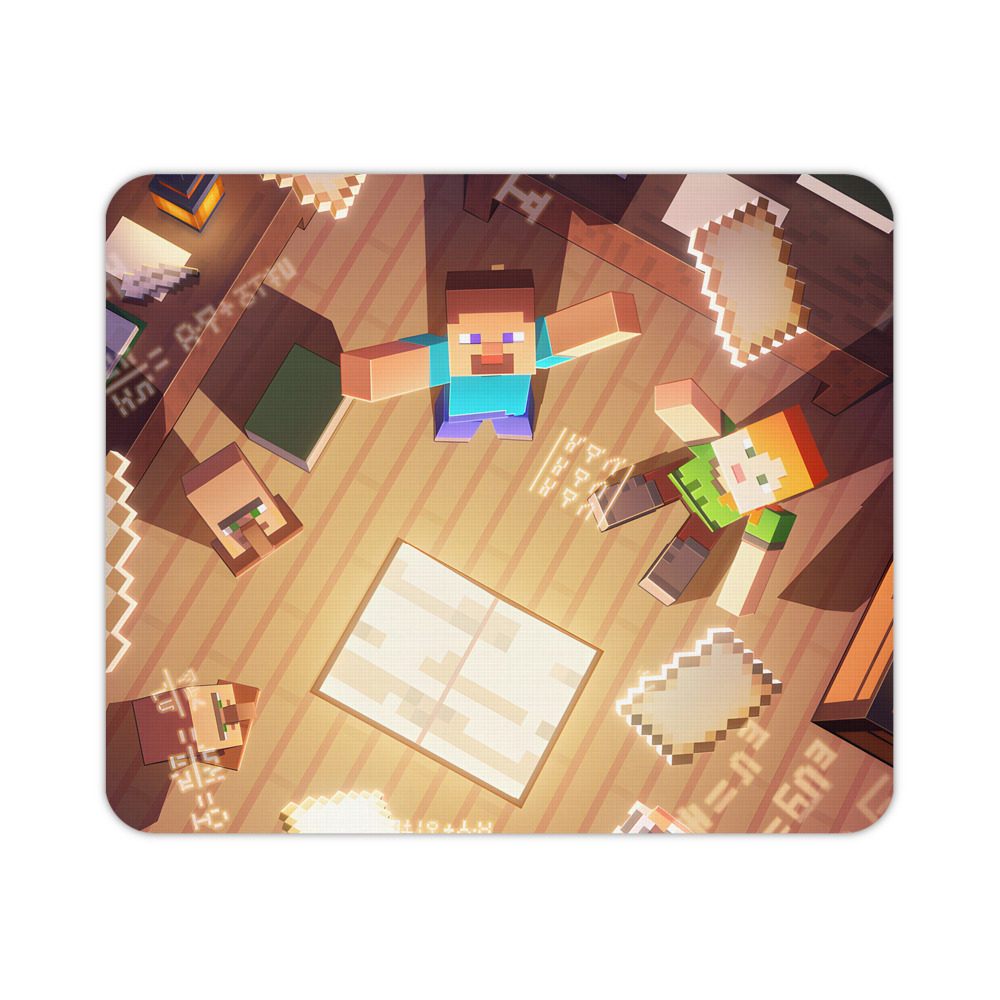 （画像用） マインクラフト ブロックの世界 Minecraft MC Block world マウスパッド ステッチ加工 ラバー素材 防水 滑り止め 超薄型 ゲーミング/オフィス対応