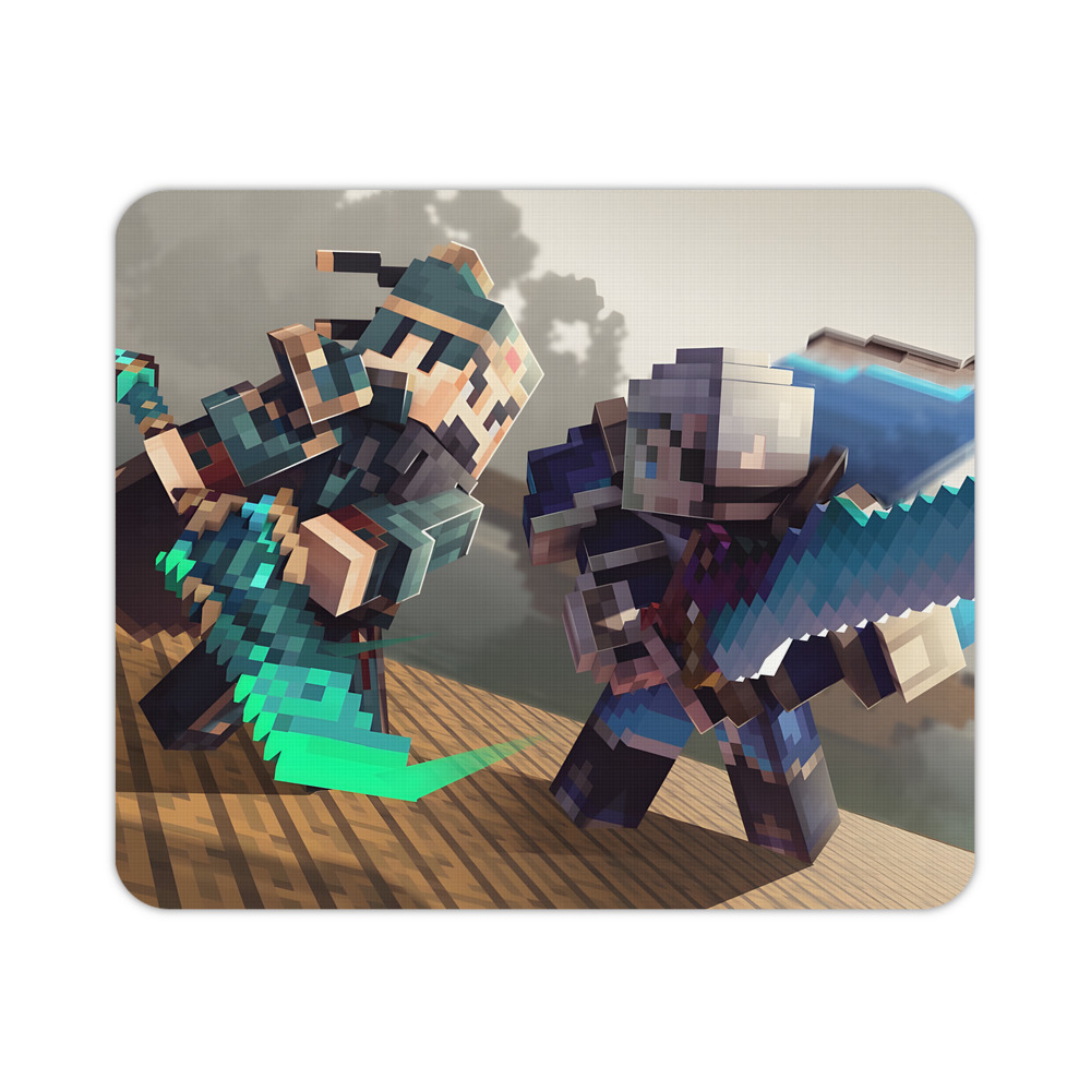 （画像用） マインクラフト ブロックの世界 Minecraft MC Block world マウスパッド ステッチ加工 ラバー素材 防水 滑り止め 超薄型 ゲーミング/オフィス対応