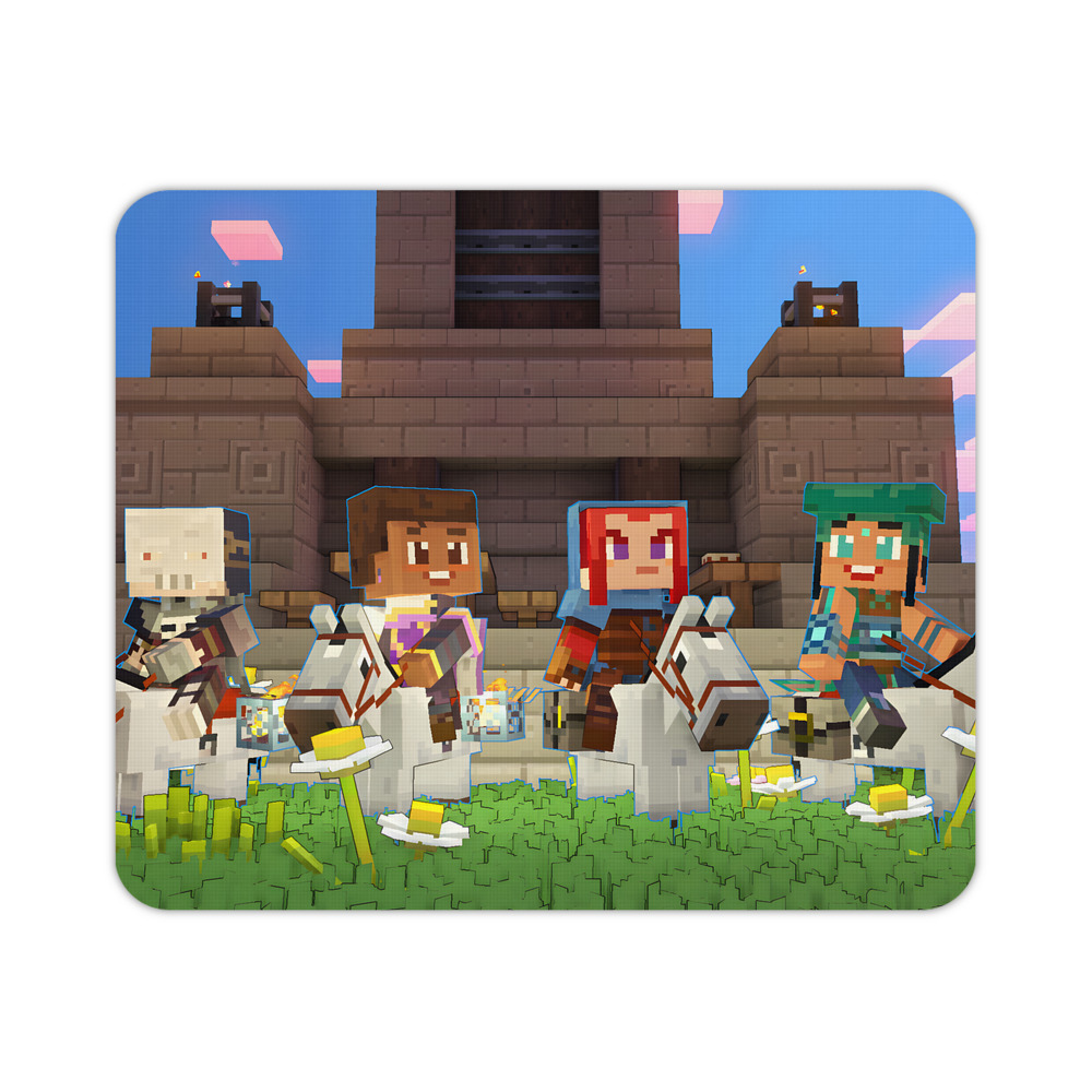 （画像用） マインクラフト ブロックの世界 Minecraft MC Block world マウスパッド ステッチ加工 ラバー素材 防水 滑り止め 超薄型 ゲーミング/オフィス対応