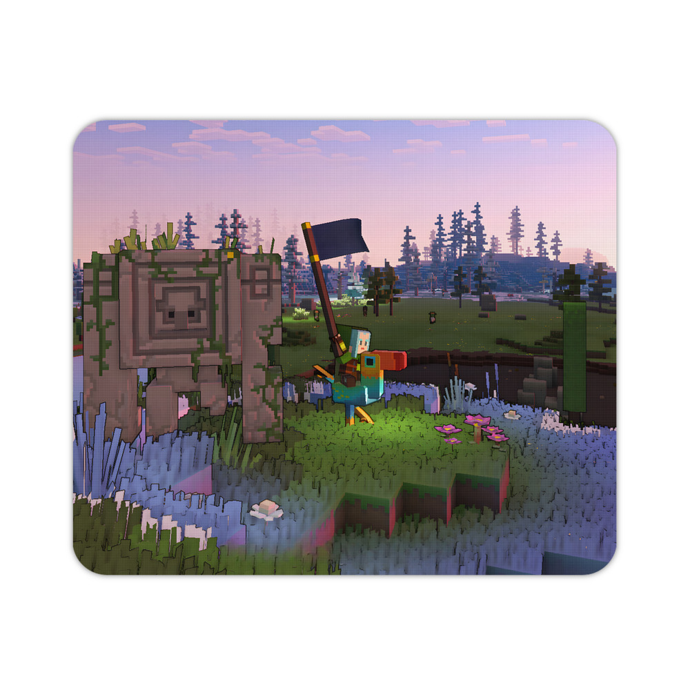 （画像用） マインクラフト ブロックの世界 Minecraft MC Block world マウスパッド ステッチ加工 ラバー素材 防水 滑り止め 超薄型 ゲーミング/オフィス対応
