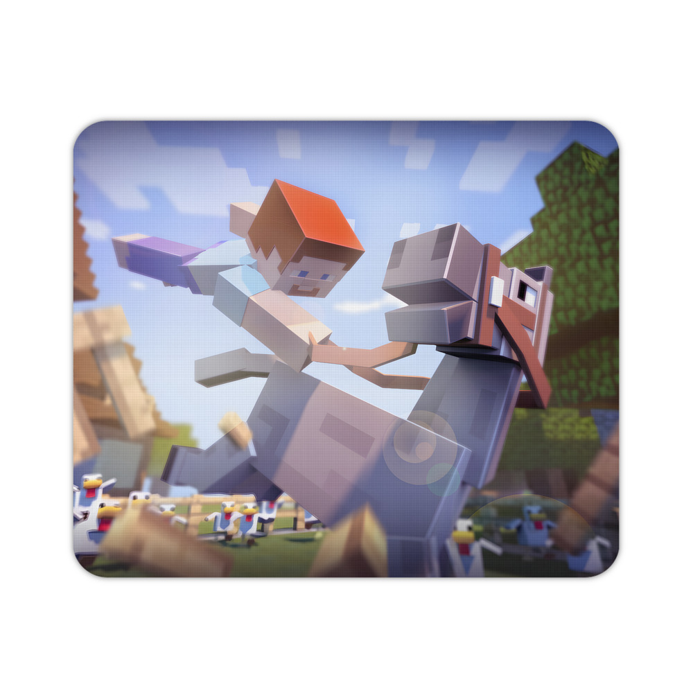 （画像用） マインクラフト ブロックの世界 Minecraft MC Block world マウスパッド ステッチ加工 ラバー素材 防水 滑り止め 超薄型 ゲーミング/オフィス対応