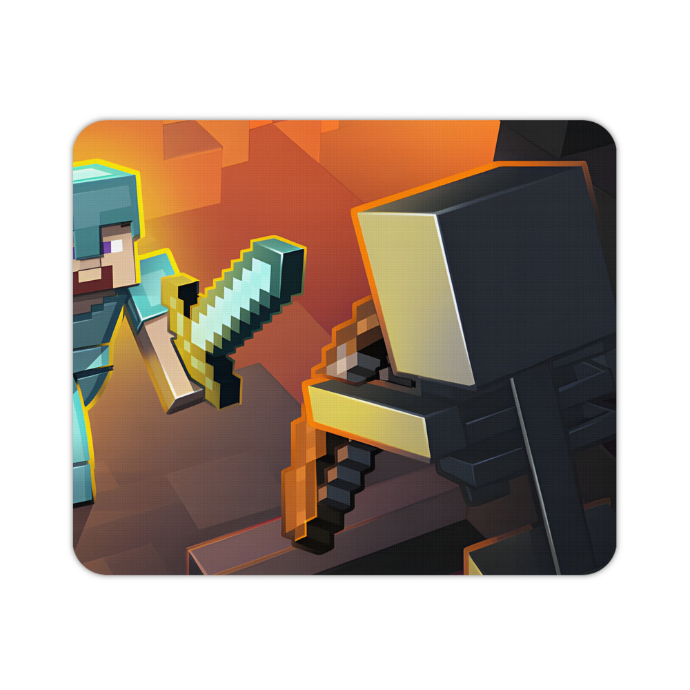 （画像用） マインクラフト ブロックの世界 Minecraft MC Block world マウスパッド ステッチ加工 ラバー素材 防水 滑り止め 超薄型 ゲーミング/オフィス対応
