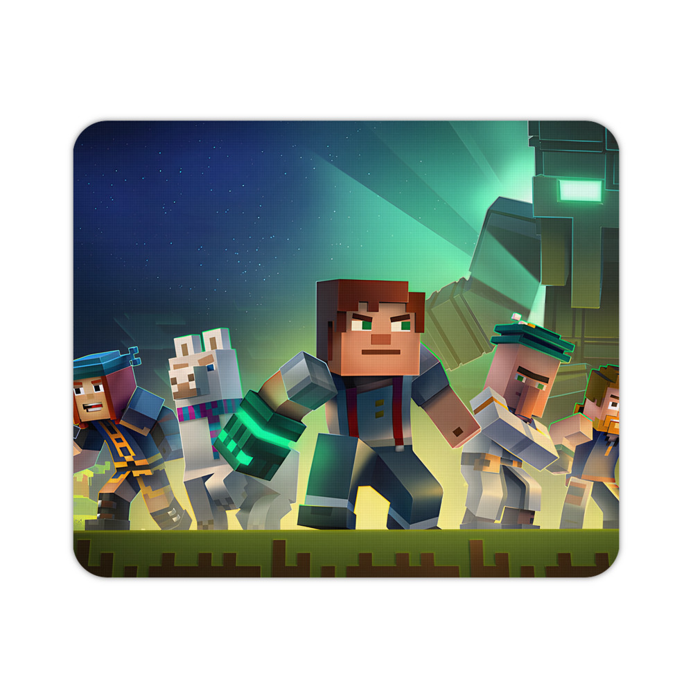 （画像用） マインクラフト ブロックの世界 Minecraft MC Block world マウスパッド ステッチ加工 ラバー素材 防水 滑り止め 超薄型 ゲーミング/オフィス対応