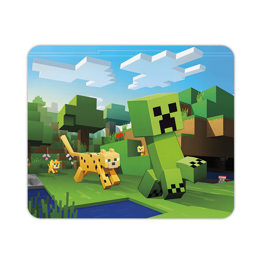 （画像用） マインクラフト ブロックの世界 Minecraft MC Block world マウスパッド ステッチ加工 ラバー素材 防水 滑り止め 超薄型 ゲーミング/オフィス対応