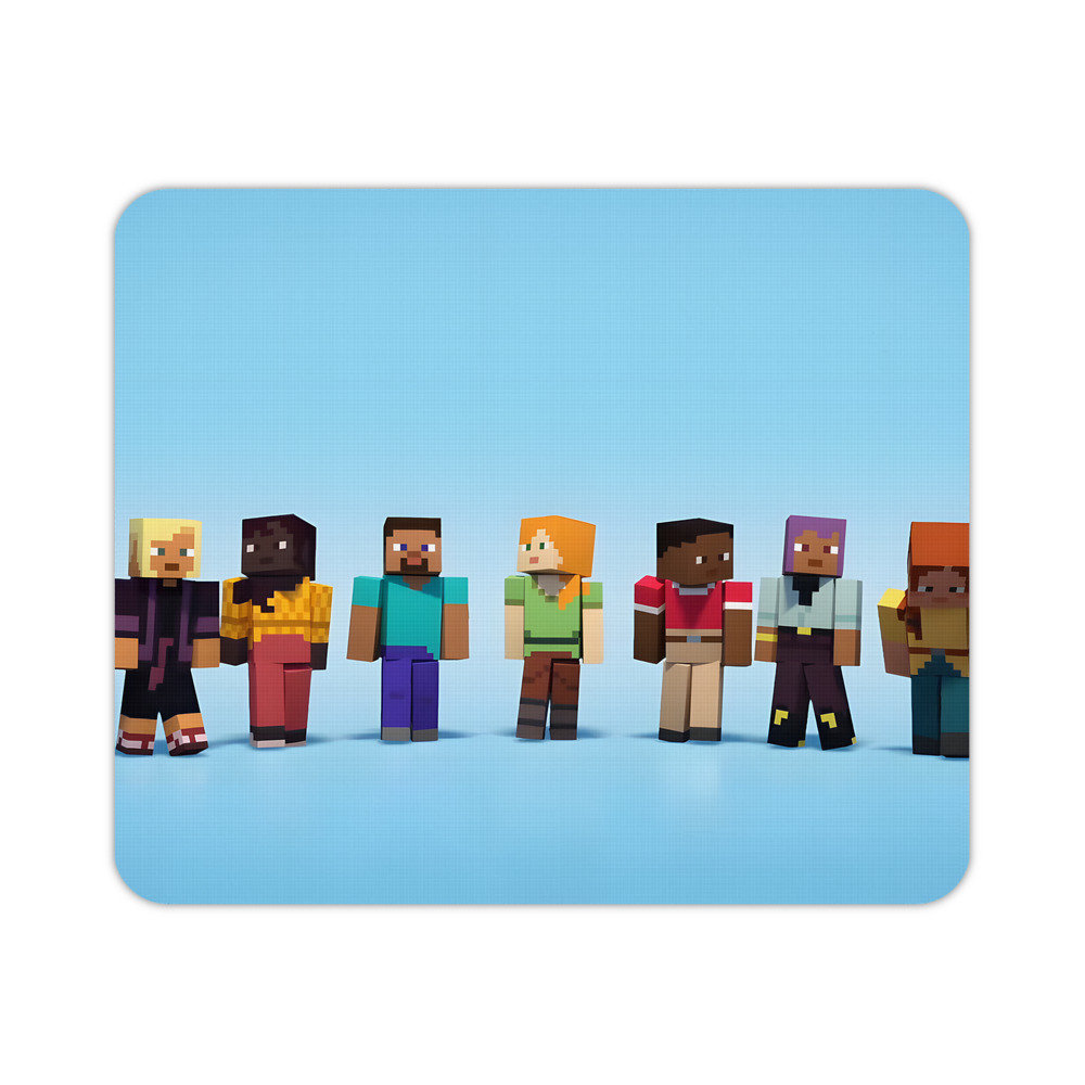 （画像用） マインクラフト ブロックの世界 Minecraft MC Block world マウスパッド ステッチ加工 ラバー素材 防水 滑り止め 超薄型 ゲーミング/オフィス対応
