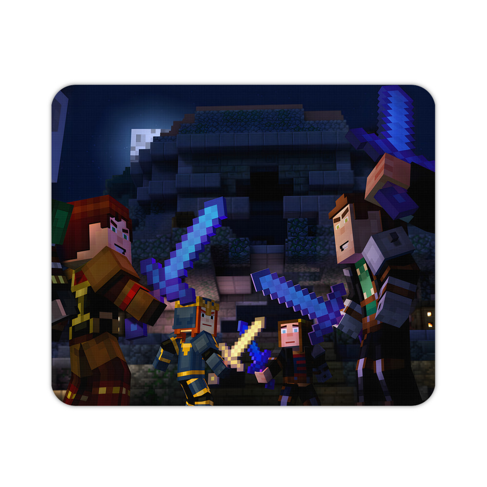 （画像用） マインクラフト ブロックの世界 Minecraft MC Block world マウスパッド ステッチ加工 ラバー素材 防水 滑り止め 超薄型 ゲーミング/オフィス対応