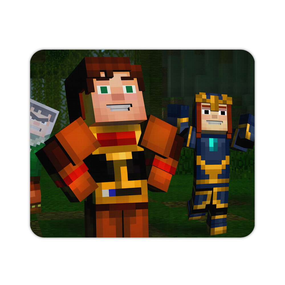 （画像用） マインクラフト ブロックの世界 Minecraft MC Block world マウスパッド ステッチ加工 ラバー素材 防水 滑り止め 超薄型 ゲーミング/オフィス対応