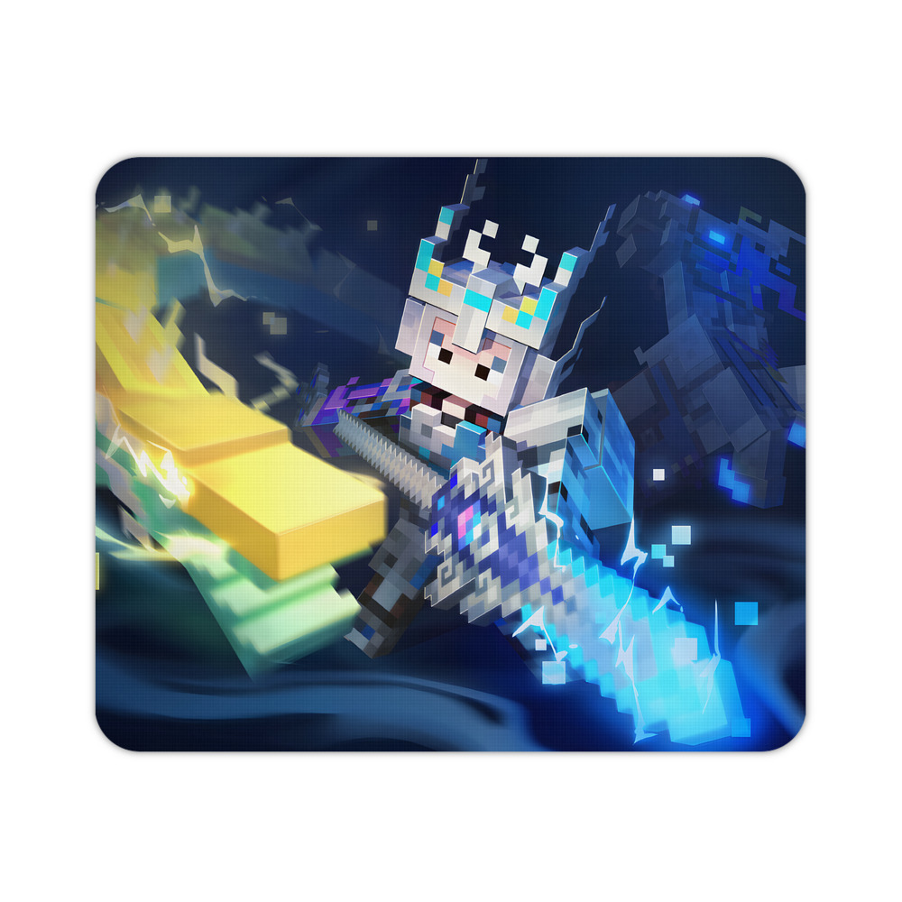 （画像用） マインクラフト ブロックの世界 Minecraft MC Block world マウスパッド ステッチ加工 ラバー素材 防水 滑り止め 超薄型 ゲーミング/オフィス対応