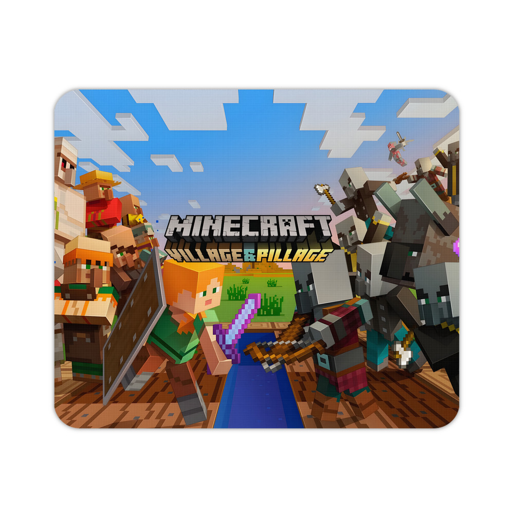 （画像用） マインクラフト ブロックの世界 Minecraft MC Block world マウスパッド ステッチ加工 ラバー素材 防水 滑り止め 超薄型 ゲーミング/オフィス対応