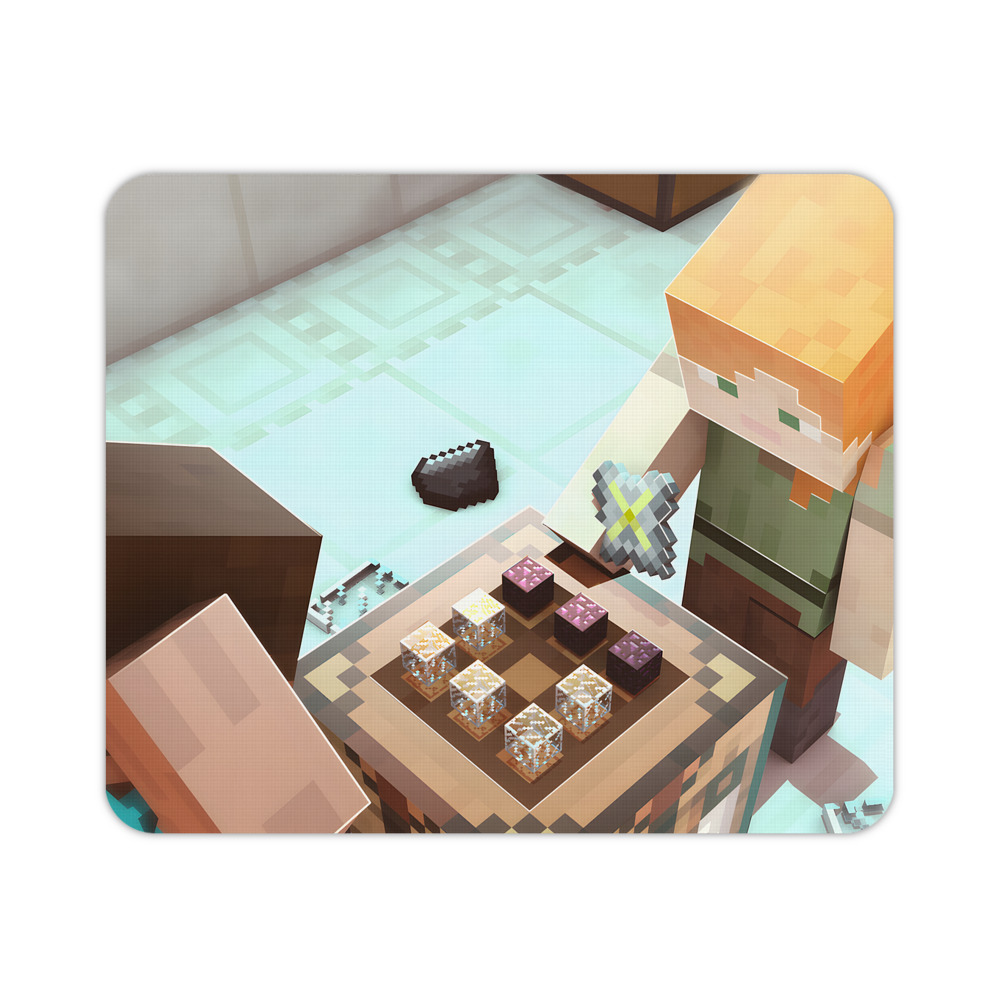 （画像用） マインクラフト ブロックの世界 Minecraft MC Block world マウスパッド ステッチ加工 ラバー素材 防水 滑り止め 超薄型 ゲーミング/オフィス対応