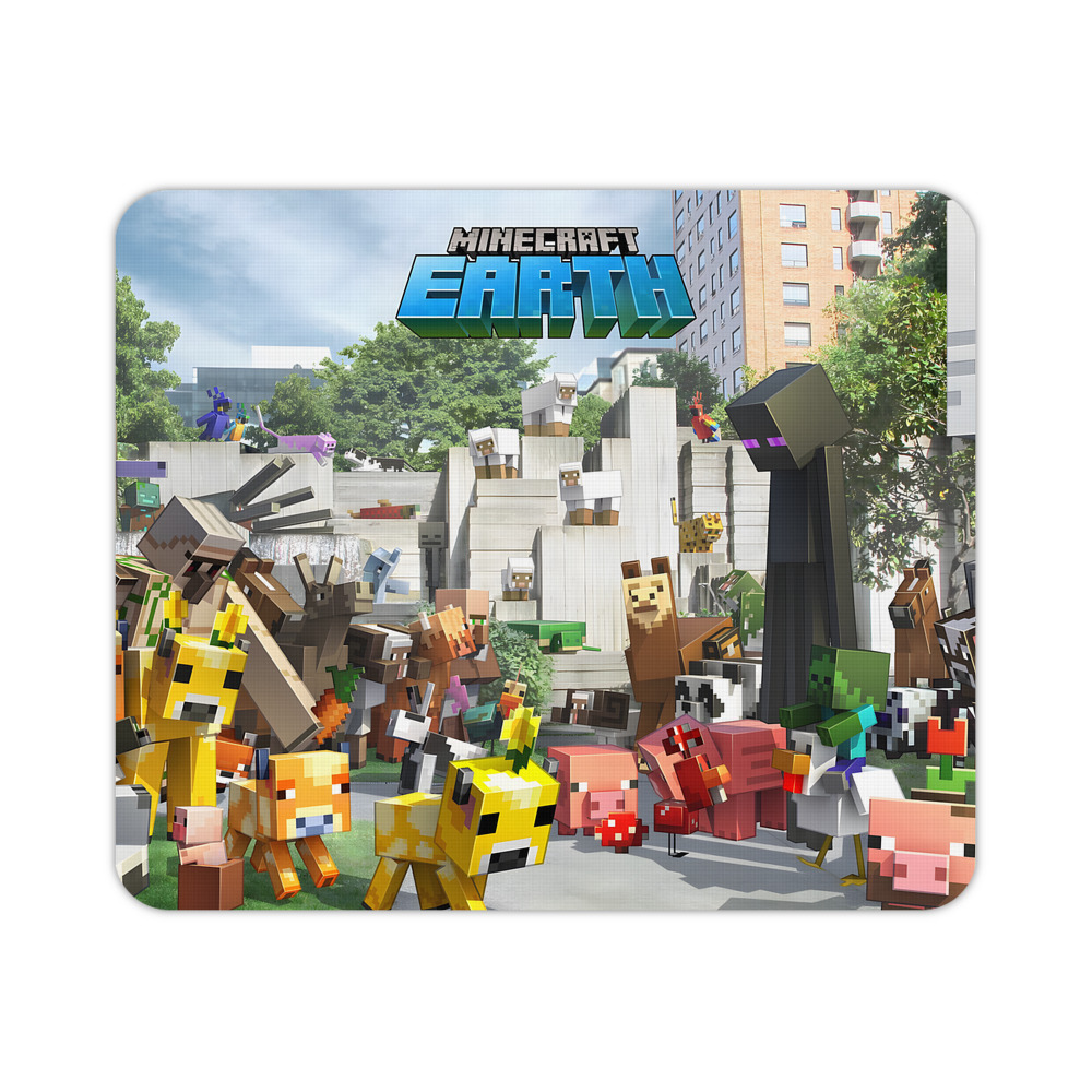 （画像用） マインクラフト ブロックの世界 Minecraft MC Block world マウスパッド ステッチ加工 ラバー素材 防水 滑り止め 超薄型 ゲーミング/オフィス対応