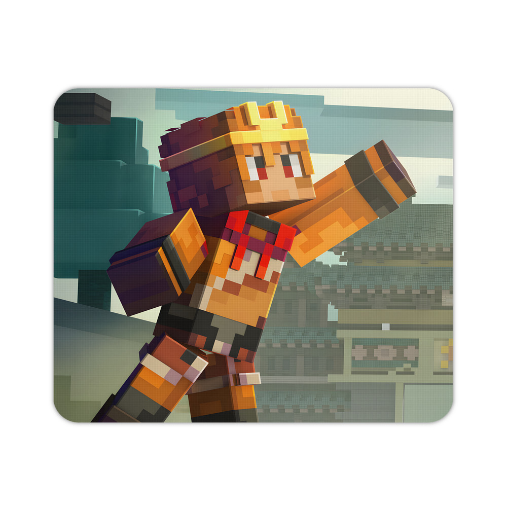 （画像用） マインクラフト ブロックの世界 Minecraft MC Block world マウスパッド ステッチ加工 ラバー素材 防水 滑り止め 超薄型 ゲーミング/オフィス対応